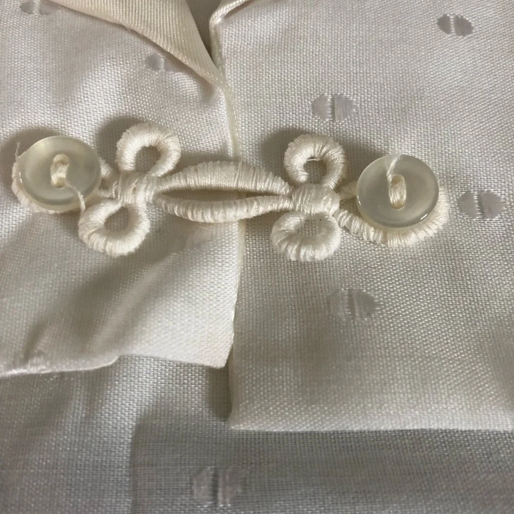 VTG 80’s Boys Baptism Christening Shortall Suit Vest 1PC Satin Tie Charming